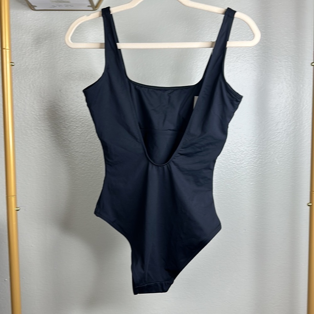 Everlane The Square-Neck One-Piece NWT In Black - Picture 3 of 5